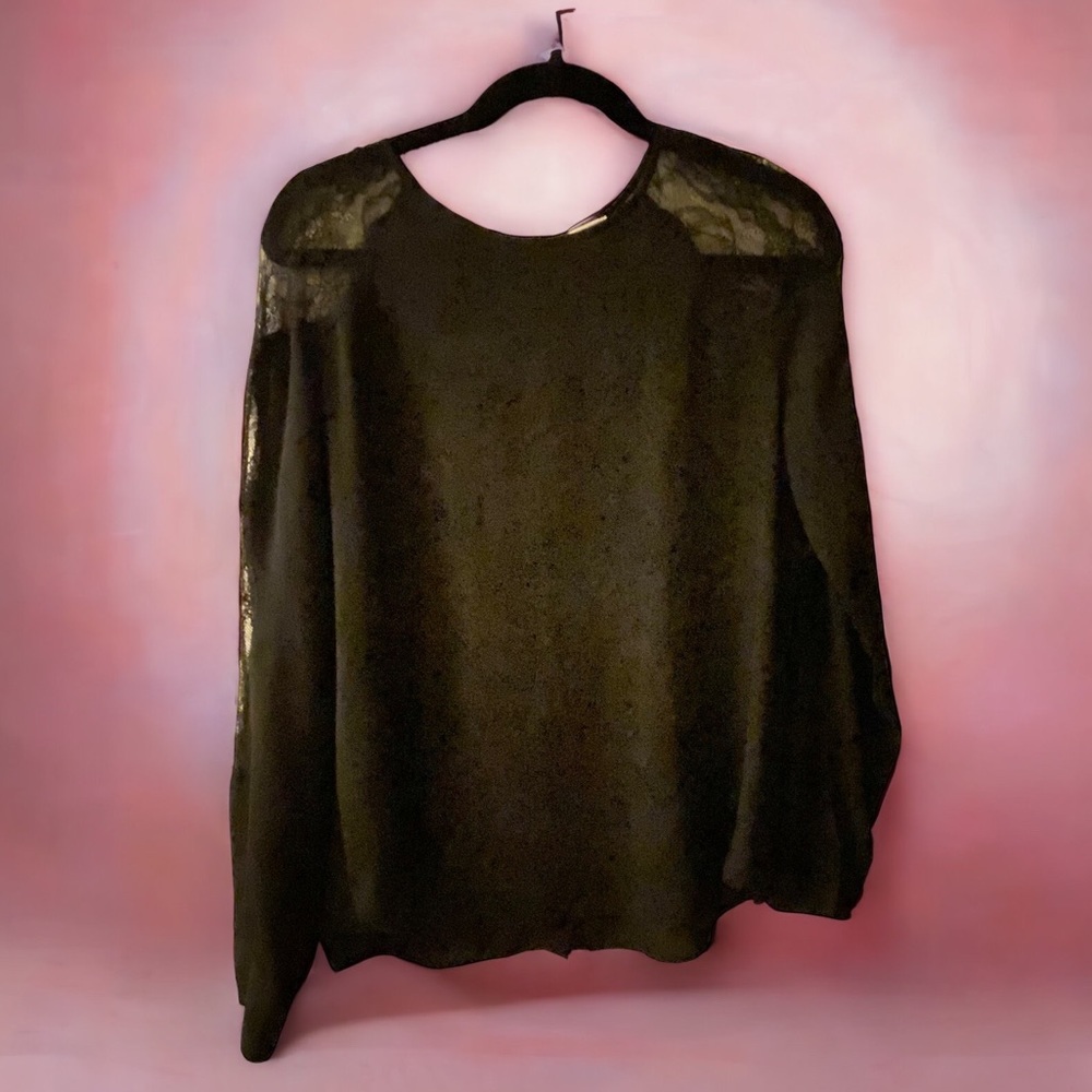 Chelsea 28 lace top - black, size medium